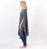 Organic Cotton Travel Poncho - Dark Gray