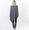 Organic Cotton Travel Poncho - Dark Gray